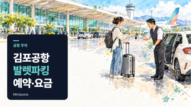 김포공항 주차 발렛 – 공식 주차대행 예약 방법, 요금 2만 원, 국내선 전용