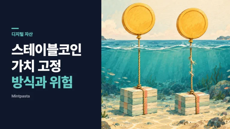 스테이블코인이란? 가치를 고정하는 방식과 위험